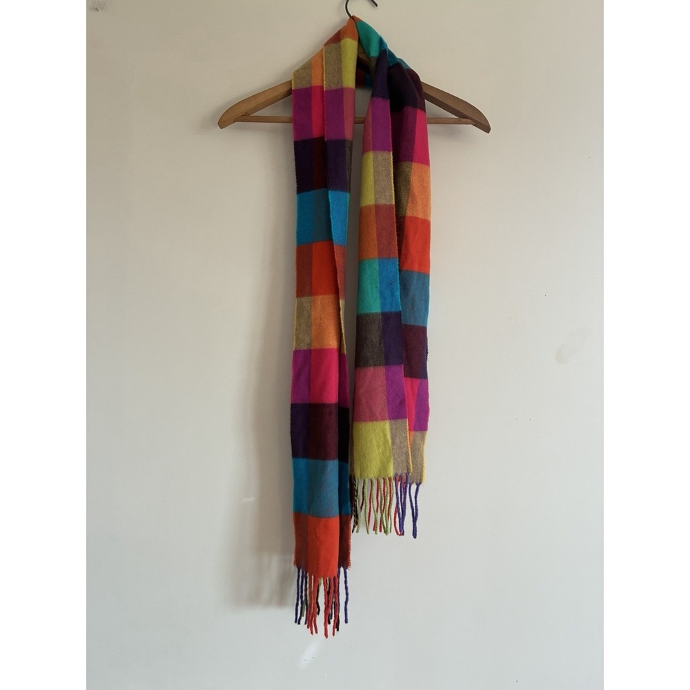 Bright Colorful Cashmere Feel Cashmink 64" German Made Scarf Block Soft Long